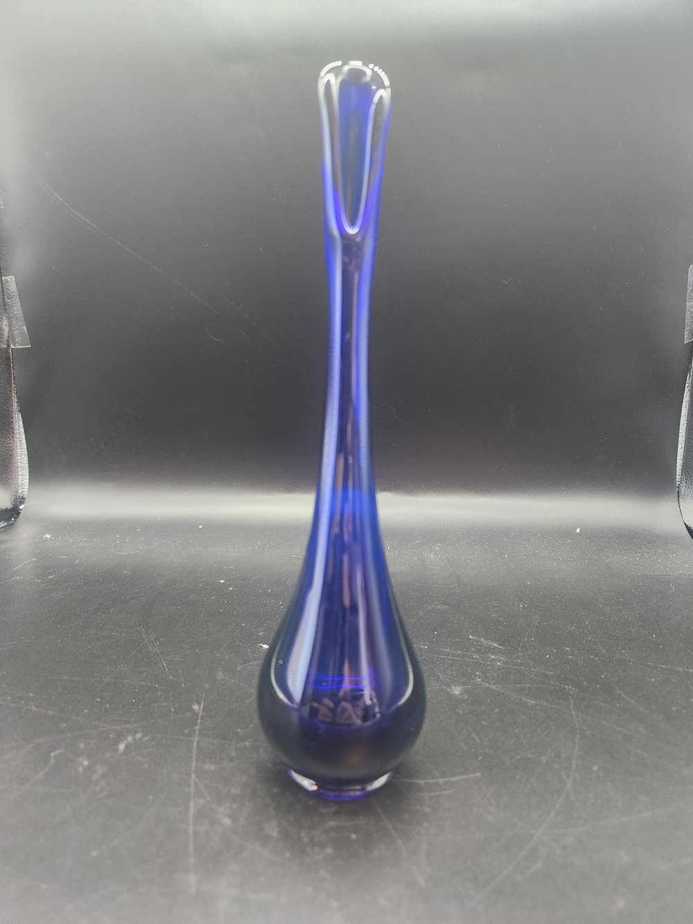 Viking Cobalt Blue Swung Bud Vase